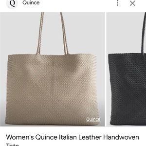 Quince Italian woven leather handbag